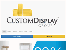 Tablet Screenshot of customdisplaygroup.com